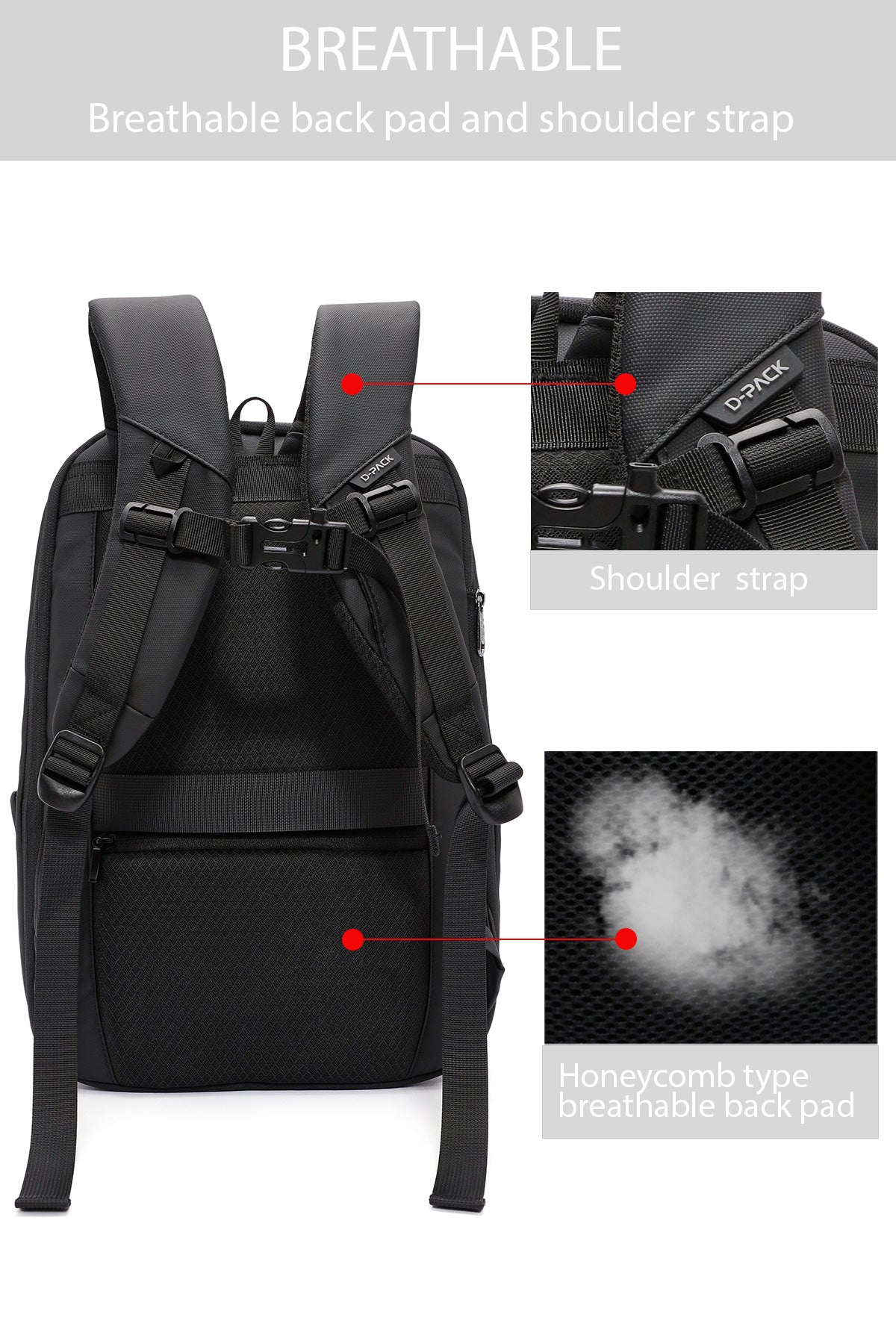 D-pack Erkek Siyah Sırt Çantası