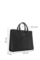 Erkek Siyah Deri Evrak Çantası