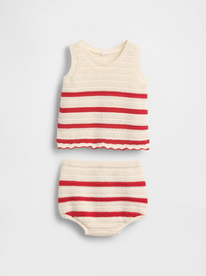Çok Renkli Örgü Outfit Set