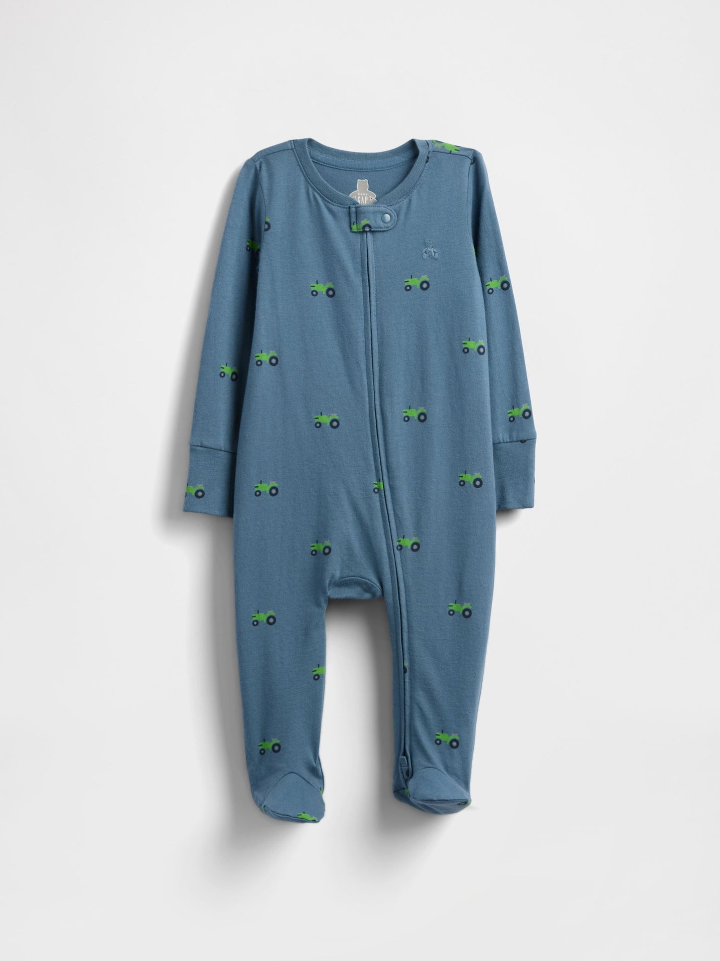 Mavi First Favorites Organik Pamuklu Ayaklı Bodysuit