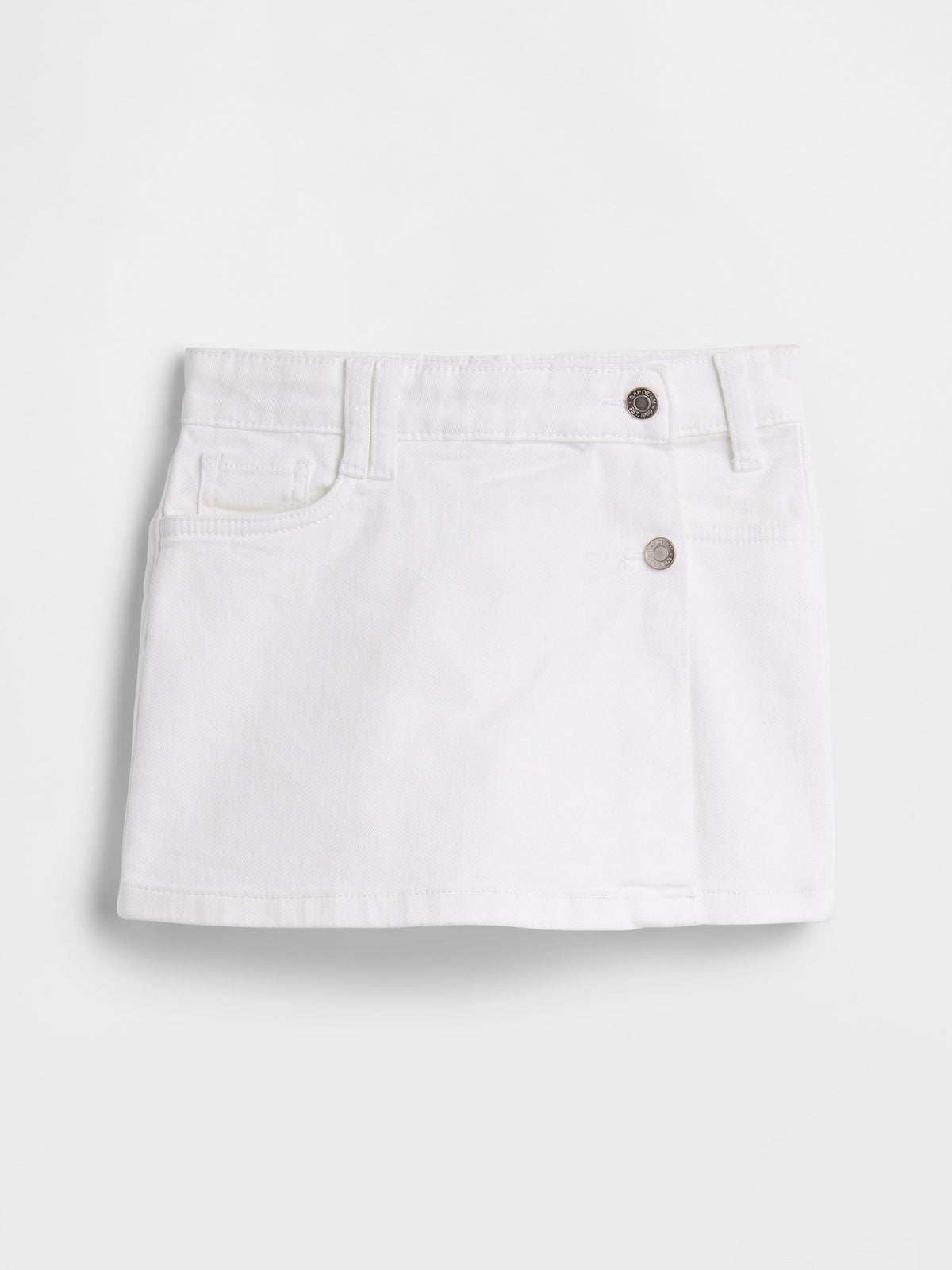 Beyaz Denim Şort Etek