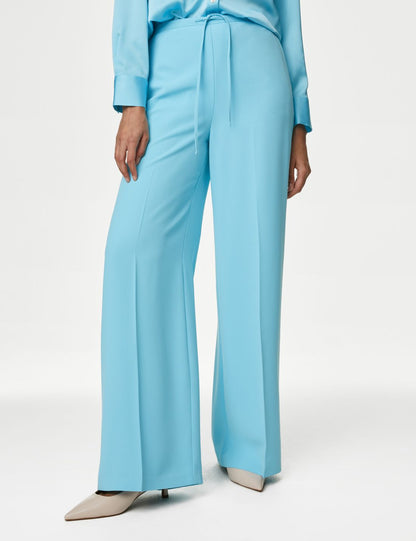 Yüksek Bel Wide Leg Pantolon
