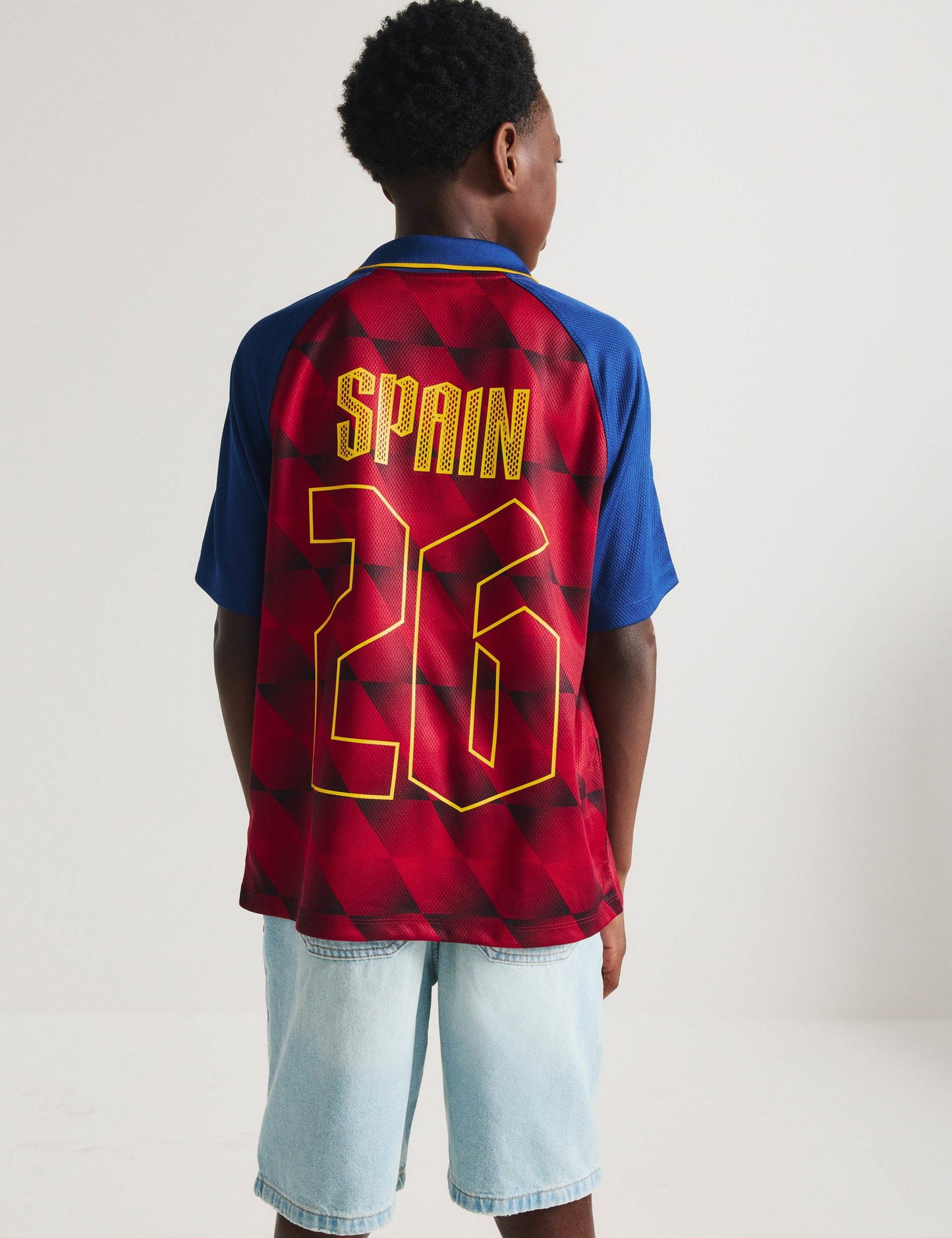 Saf Pamuklu Fifa World Cup Spain Futbol Tişörtü (2-16 Yaş)