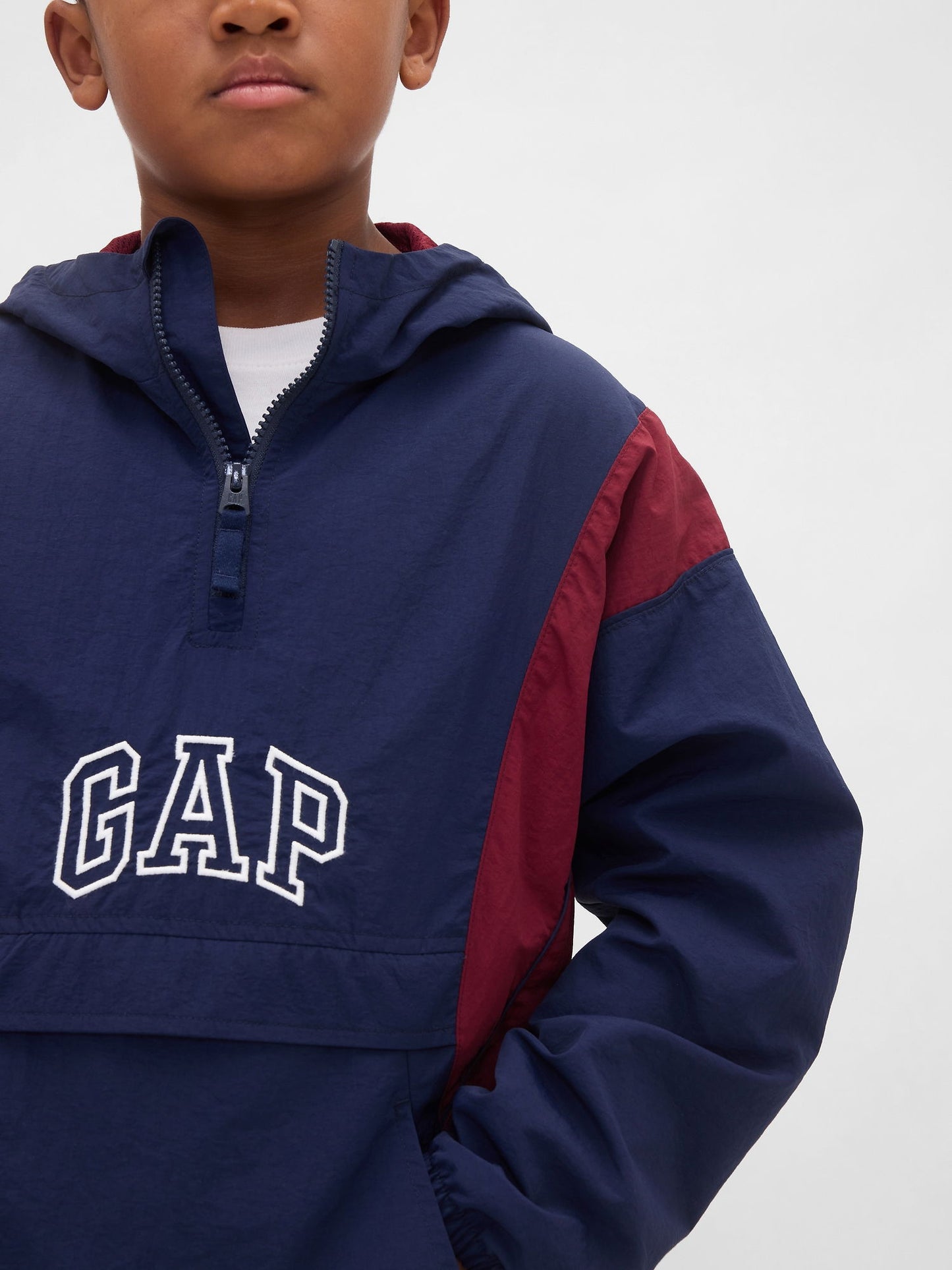 Lacivert %100 Geri Dönüştürülmüş Anorak Ceket