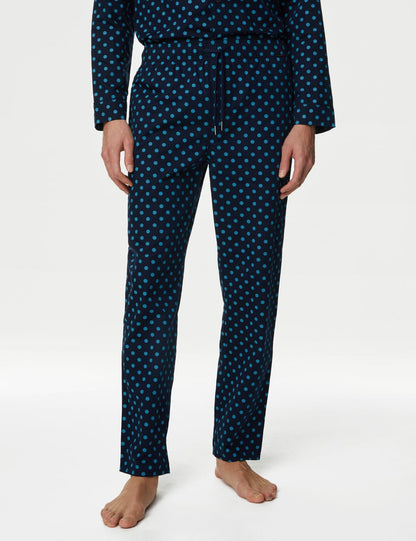 Regular Fit Desenli Pijama Altı