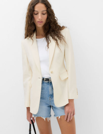 Tek Düğmeli Blazer Ceket