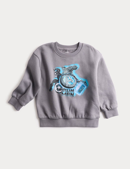 Pamuk Karışımlı Avengers Sweatshirt (2-8 Yaş)
