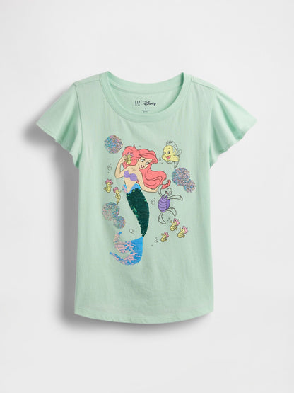 Açık Yeşil Disney Grafik Baskılı T-shirt