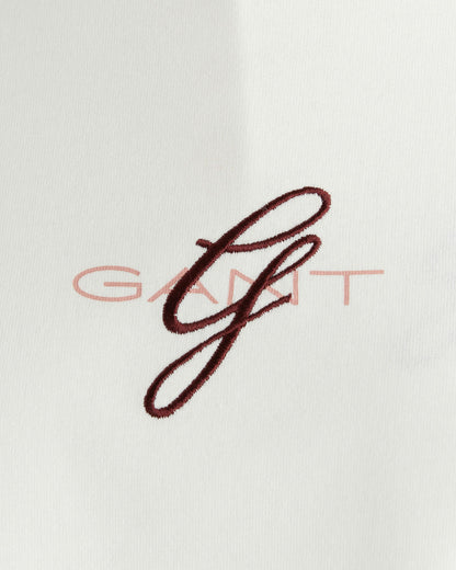 Embroidery C-neck T-shirt