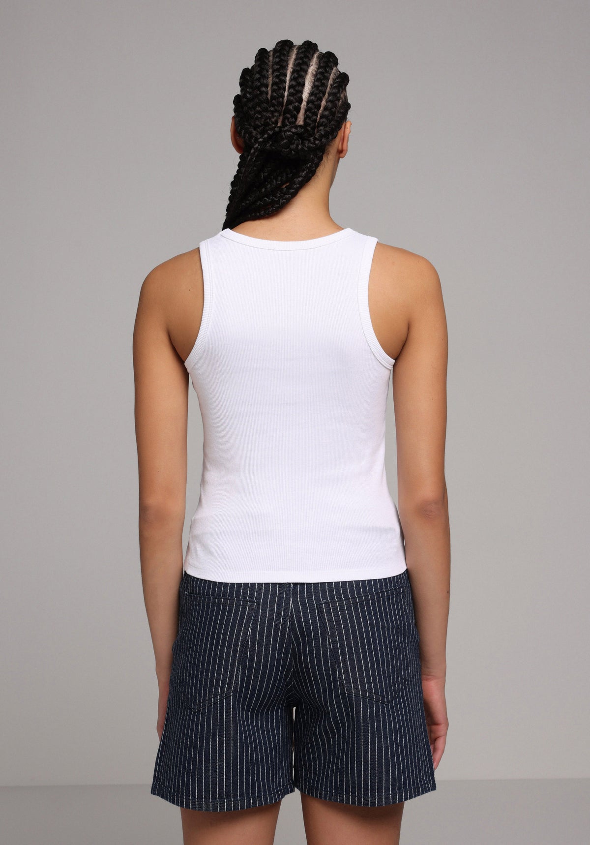 Slim Fit Kadın Beyaz Atlet