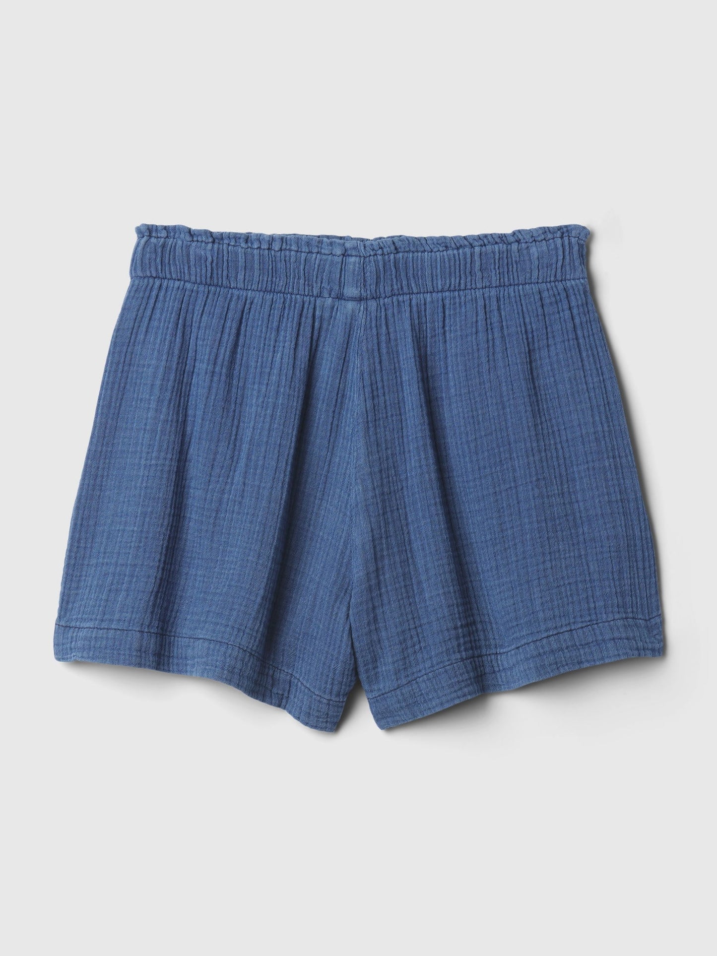 Mavi Crinkle Gauze Denim Easy Şort