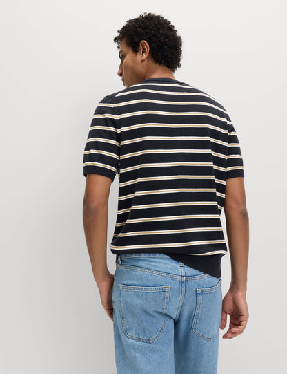 Pamuk Karışımlı Çizgili T-shirt
