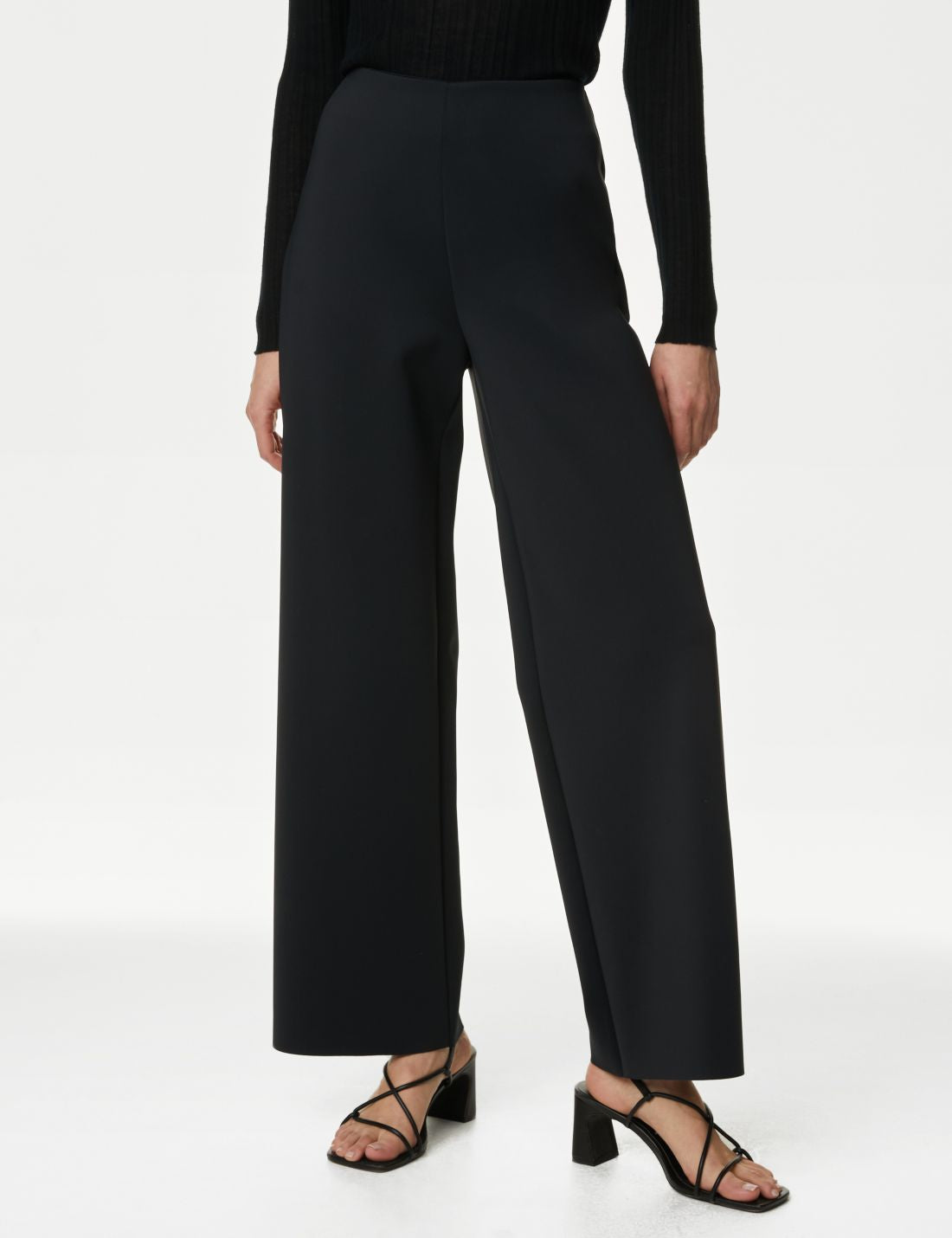 Wide Leg Örme Pantolon