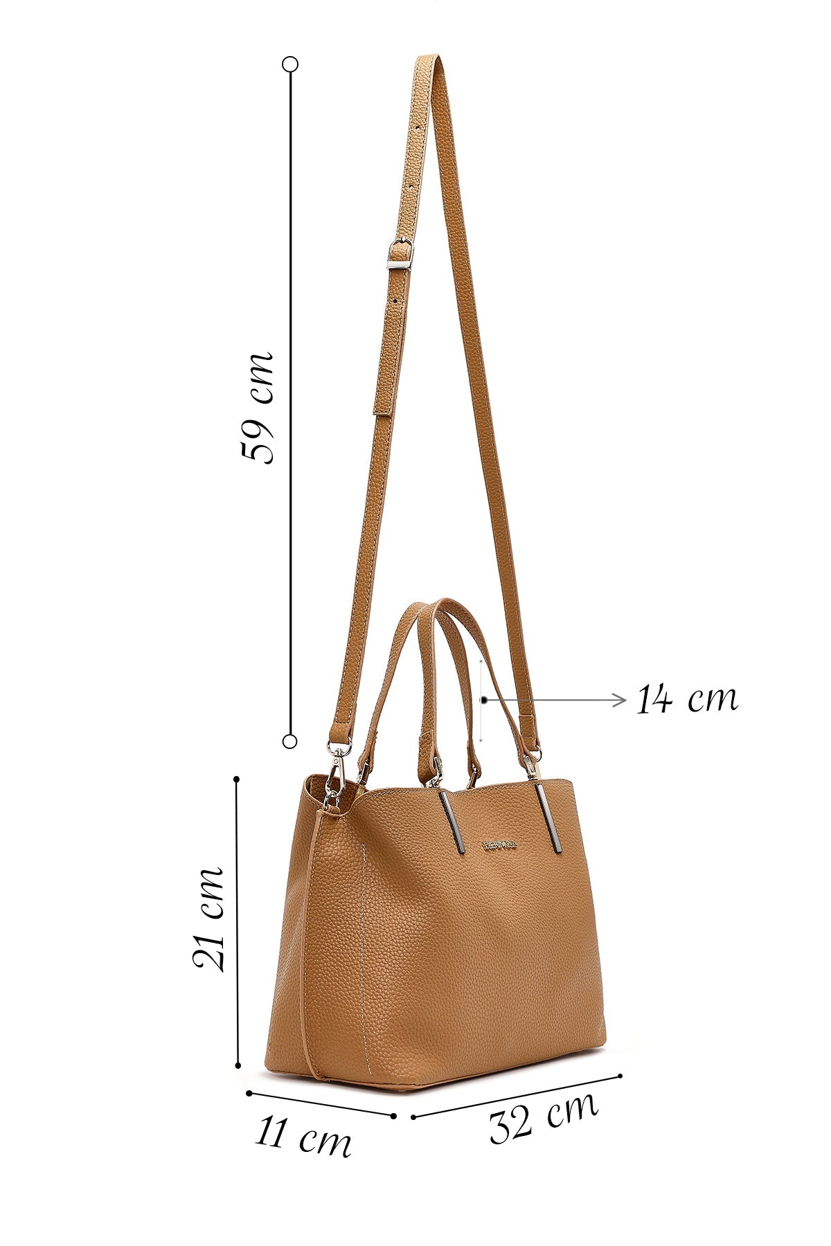 Kadın Kahverengi Uzun Askılı Klasik Omuz Çantası