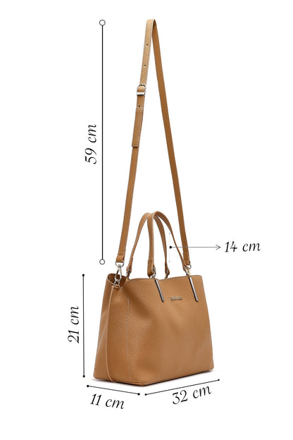 Kadın Kahverengi Uzun Askılı Klasik Omuz Çantası