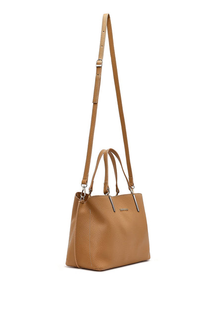 Kadın Kahverengi Uzun Askılı Klasik Omuz Çantası