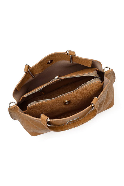 Kadın Kahverengi Uzun Askılı Klasik Omuz Çantası