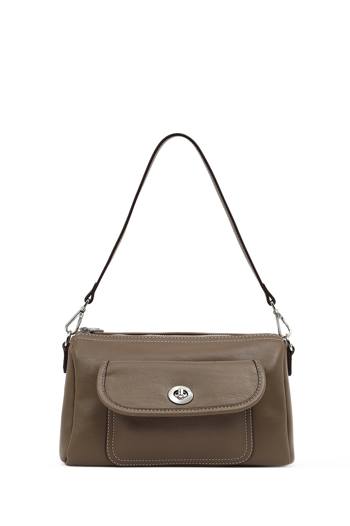 Kadın Kahverengi Uzun Askılı Kol Çantası