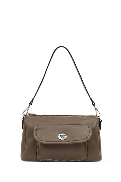 Kadın Kahverengi Uzun Askılı Kol Çantası