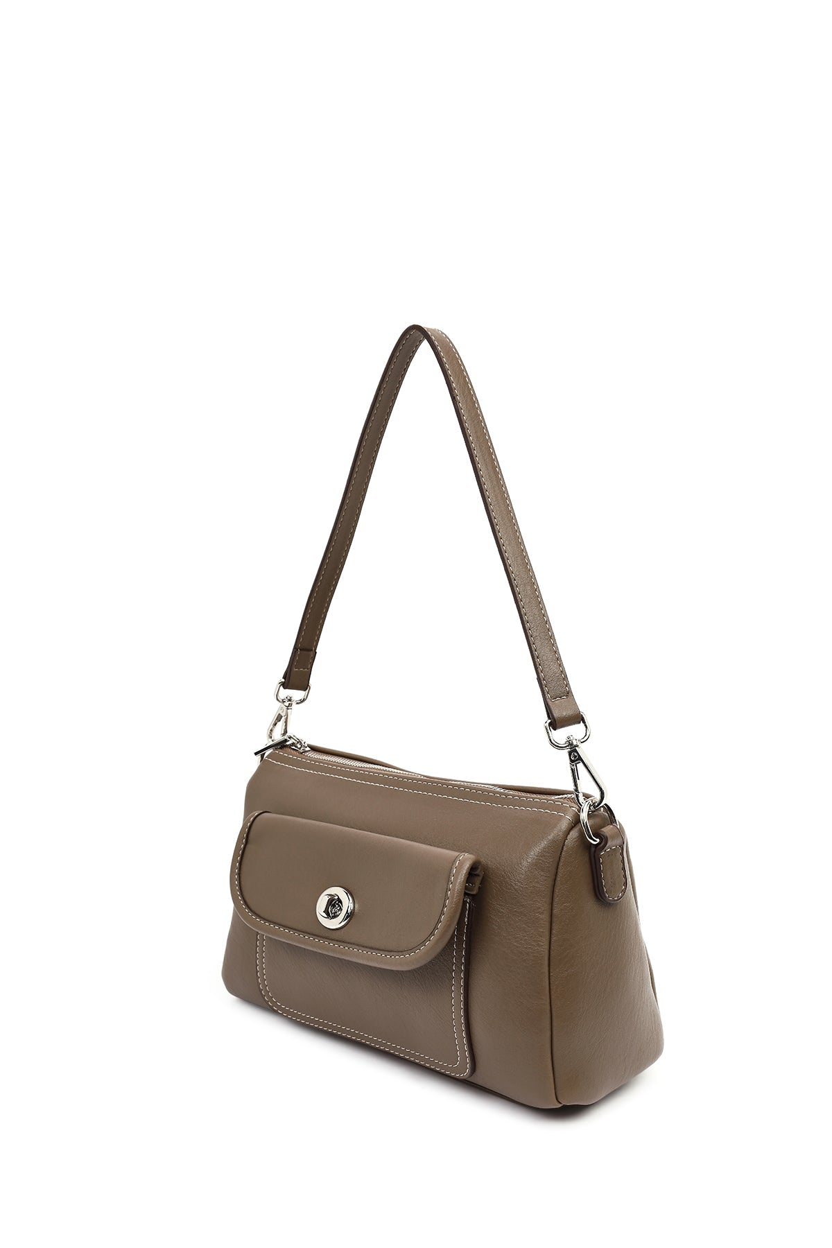 Kadın Kahverengi Uzun Askılı Kol Çantası