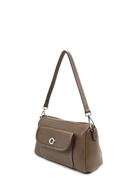 Kadın Kahverengi Uzun Askılı Kol Çantası