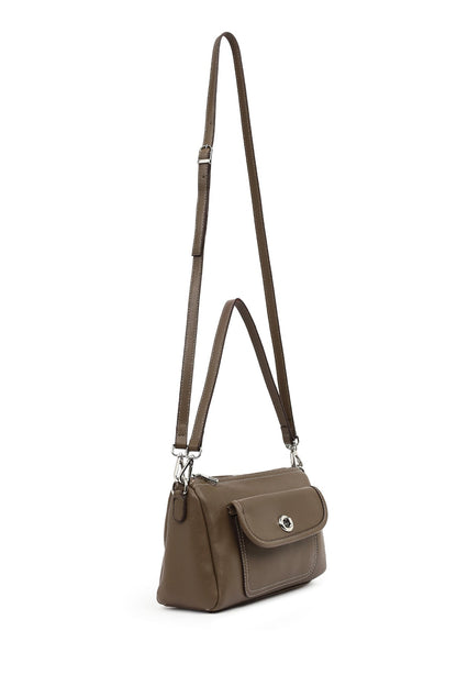 Kadın Kahverengi Uzun Askılı Kol Çantası