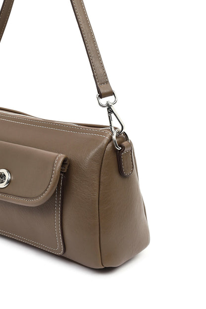 Kadın Kahverengi Uzun Askılı Kol Çantası