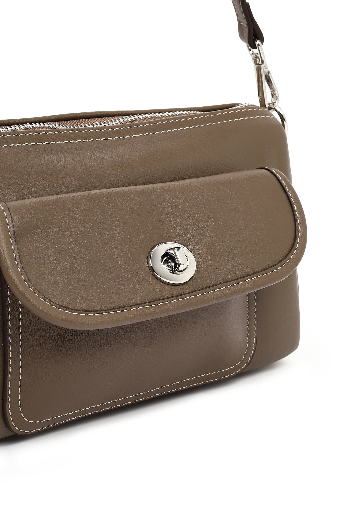 Kadın Kahverengi Uzun Askılı Kol Çantası