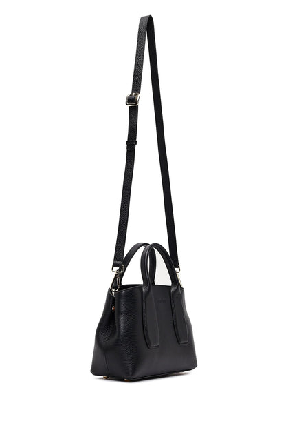 Kadın Siyah Uzun Askılı Deri Kol Çantası