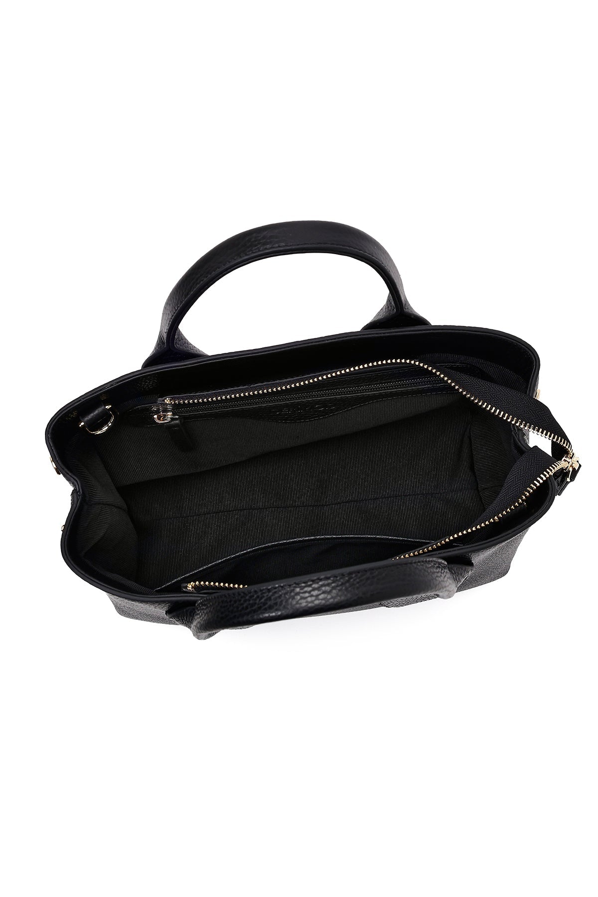 Kadın Siyah Uzun Askılı Deri Kol Çantası