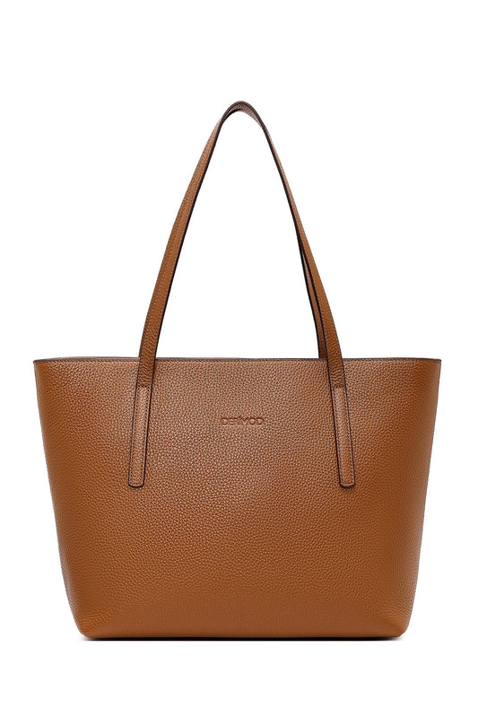 Kadın Taba Deri Omuz Çantası