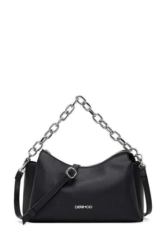 Kadın Siyah Uzun Askılı Çapraz Çanta