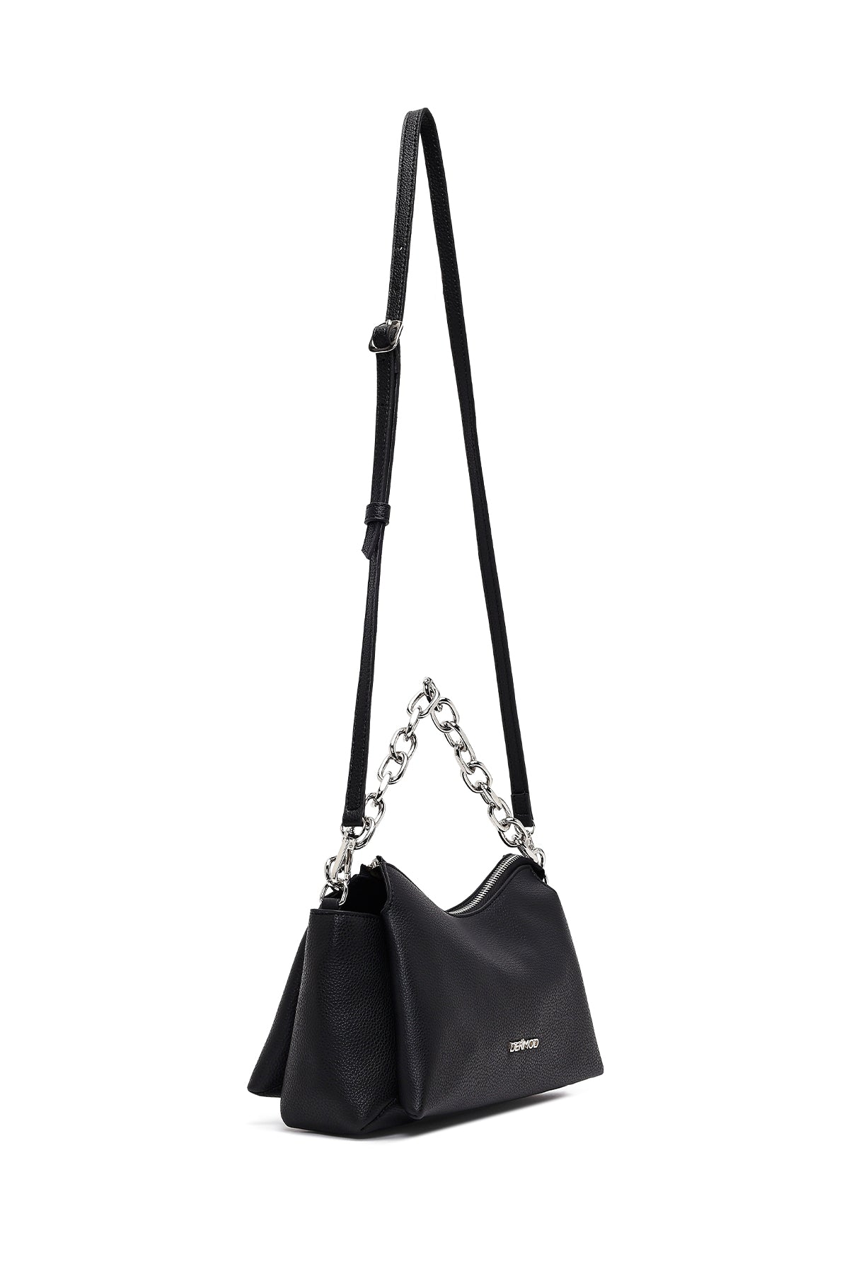 Kadın Siyah Uzun Askılı Çapraz Çanta