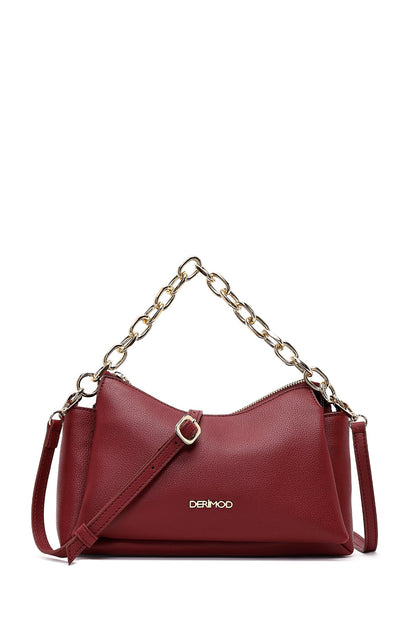 Kadın Bordo Uzun Askılı Çapraz Çanta