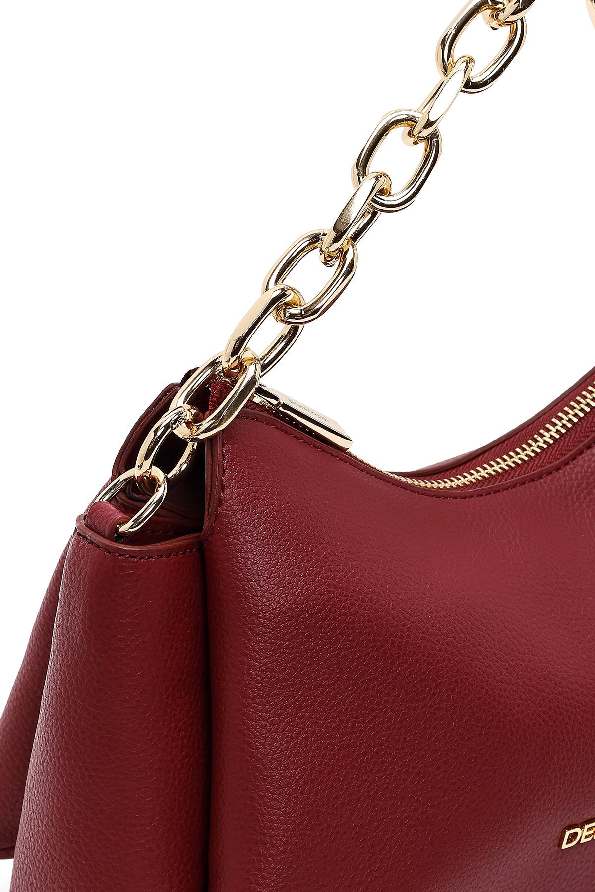 Kadın Bordo Uzun Askılı Çapraz Çanta