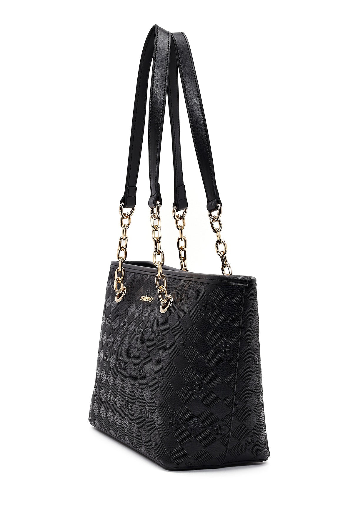 Kadın Siyah Baskılı Omuz Çantası