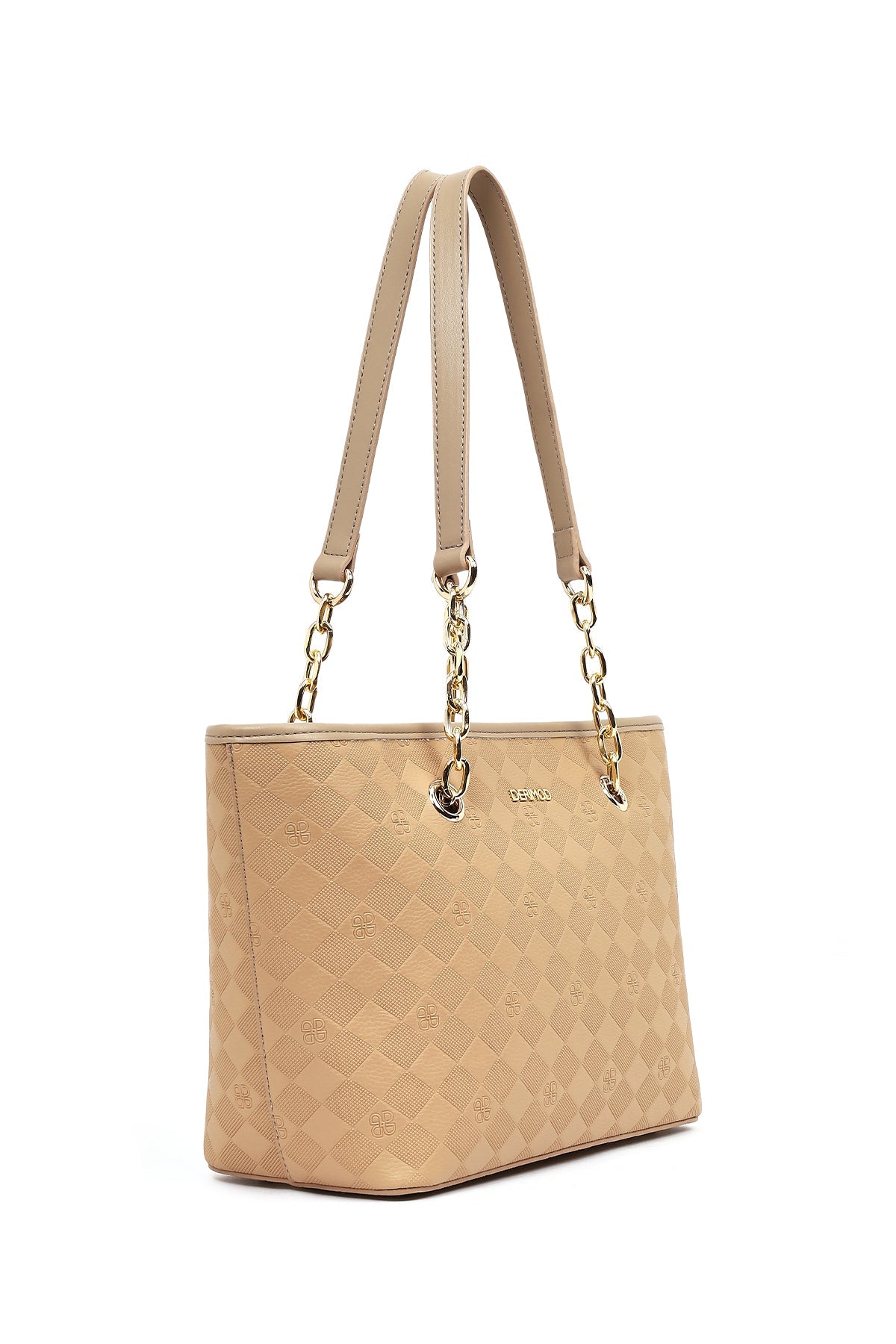 Kadın Bej Baskılı Omuz Çantası