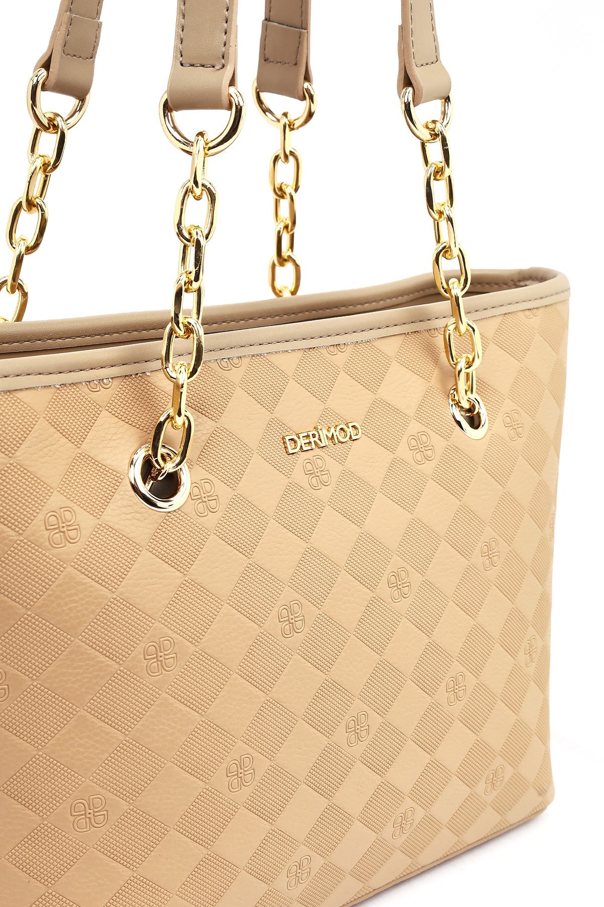 Kadın Bej Baskılı Omuz Çantası