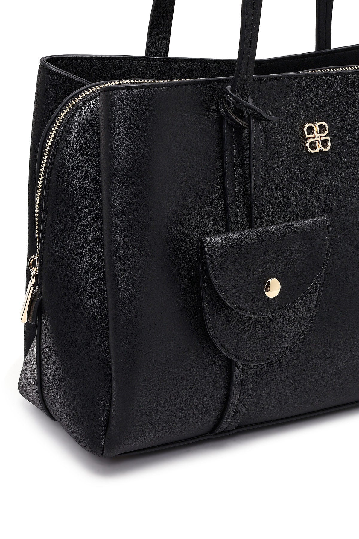 Kadın Siyah Aksesuarlı Omuz Çantası