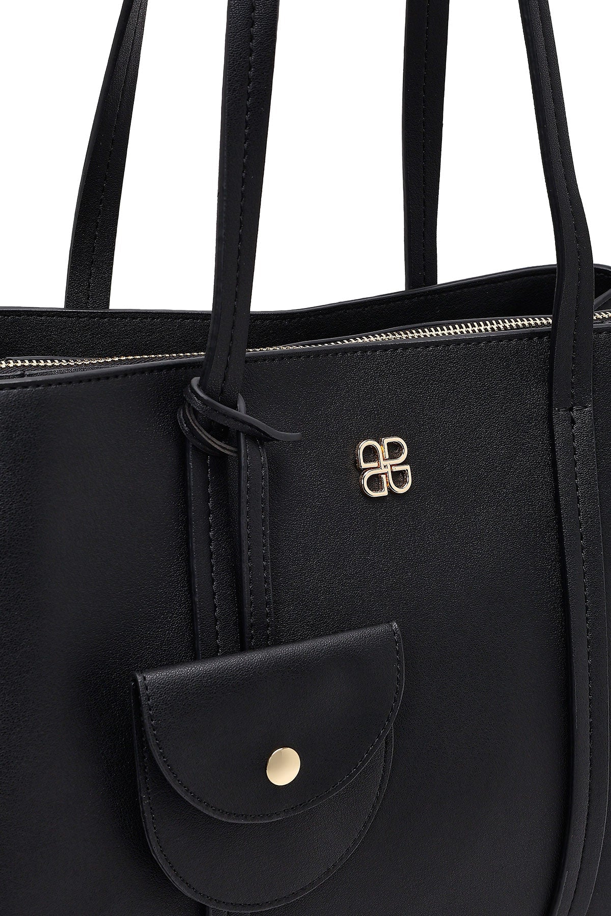 Kadın Siyah Aksesuarlı Omuz Çantası