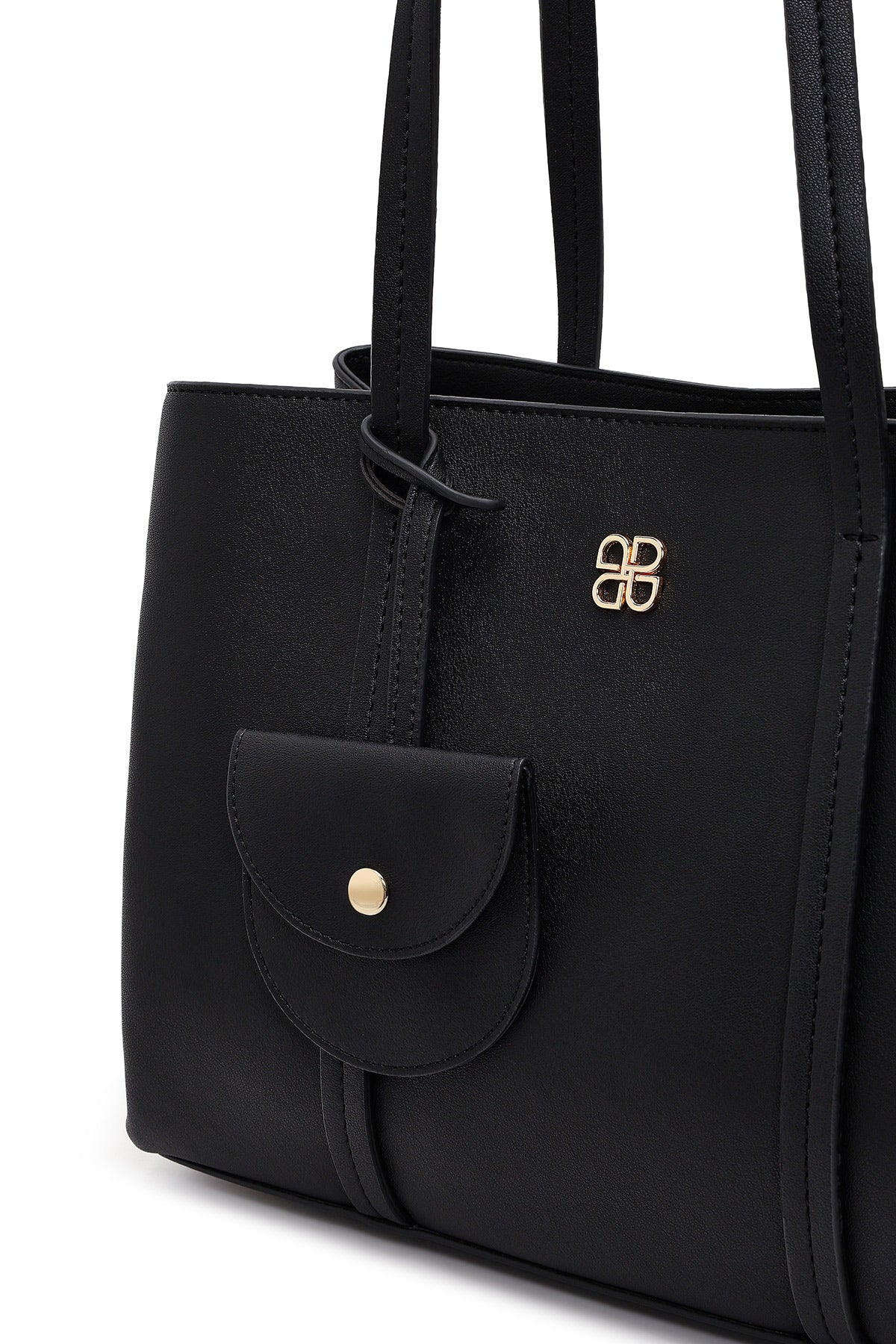 Kadın Siyah Aksesuarlı Omuz Çantası