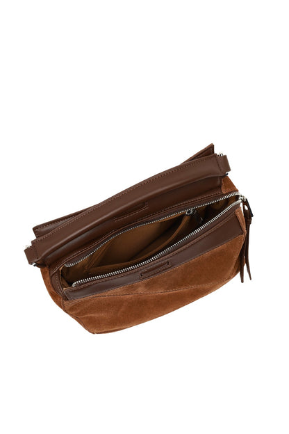 Kadın Camel Uzun Askılı Süet Çapraz Çanta