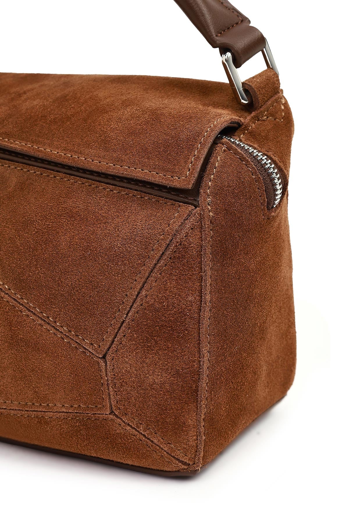 Kadın Camel Uzun Askılı Süet Çapraz Çanta