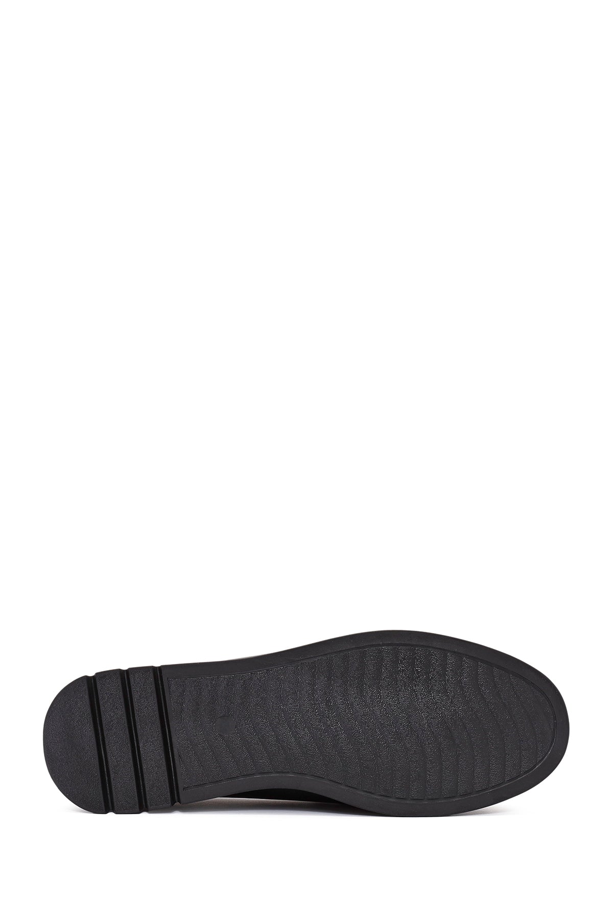 Kadın Siyah Toka Detaylı Deri Comfort Loafer