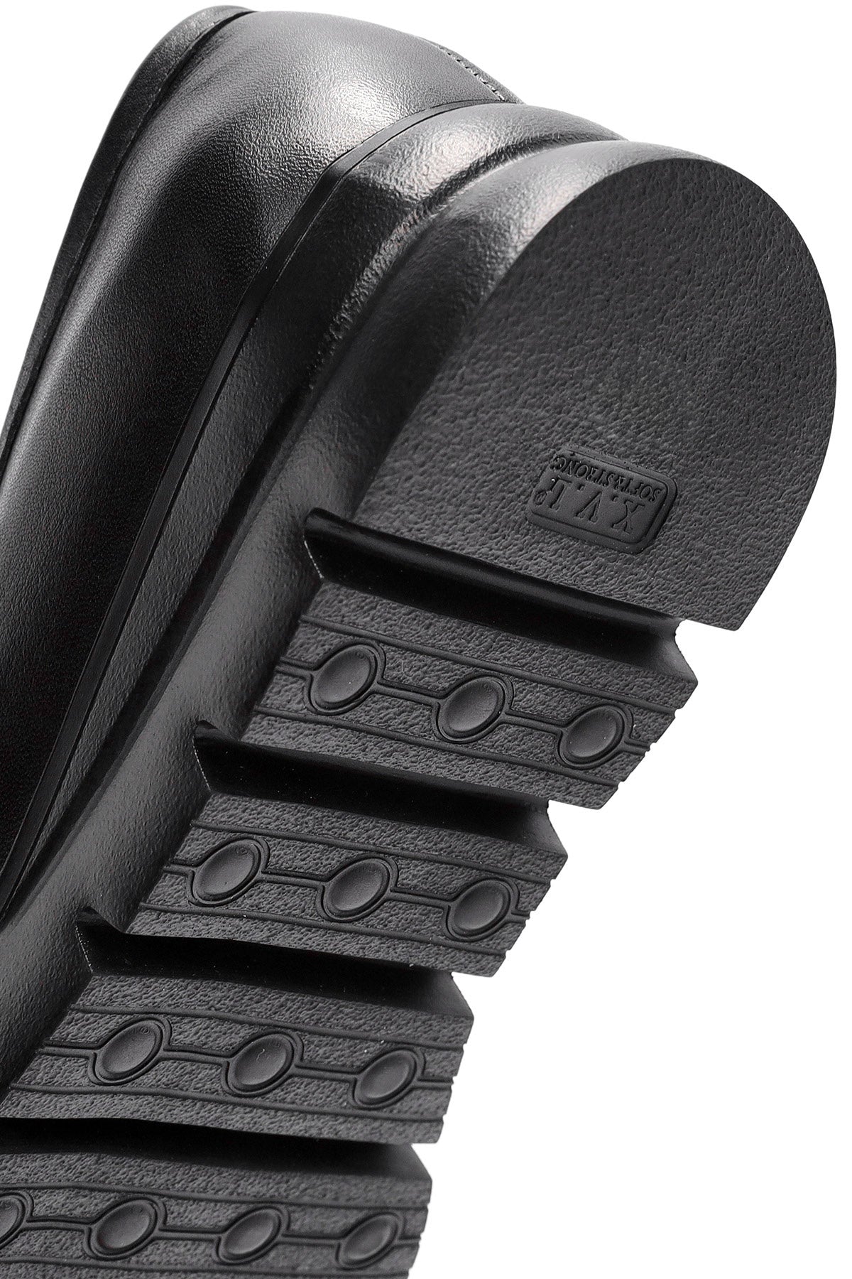 Kadın Siyah Toka Detaylı Deri Comfort Loafer
