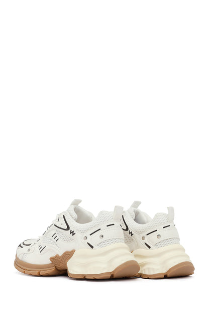Kadın Beyaz Bağcıklı Kalın Tabanlı Sneaker