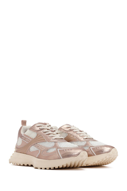 Kadın Pembe Bağcıklı Kalın Tabanlı Sneaker