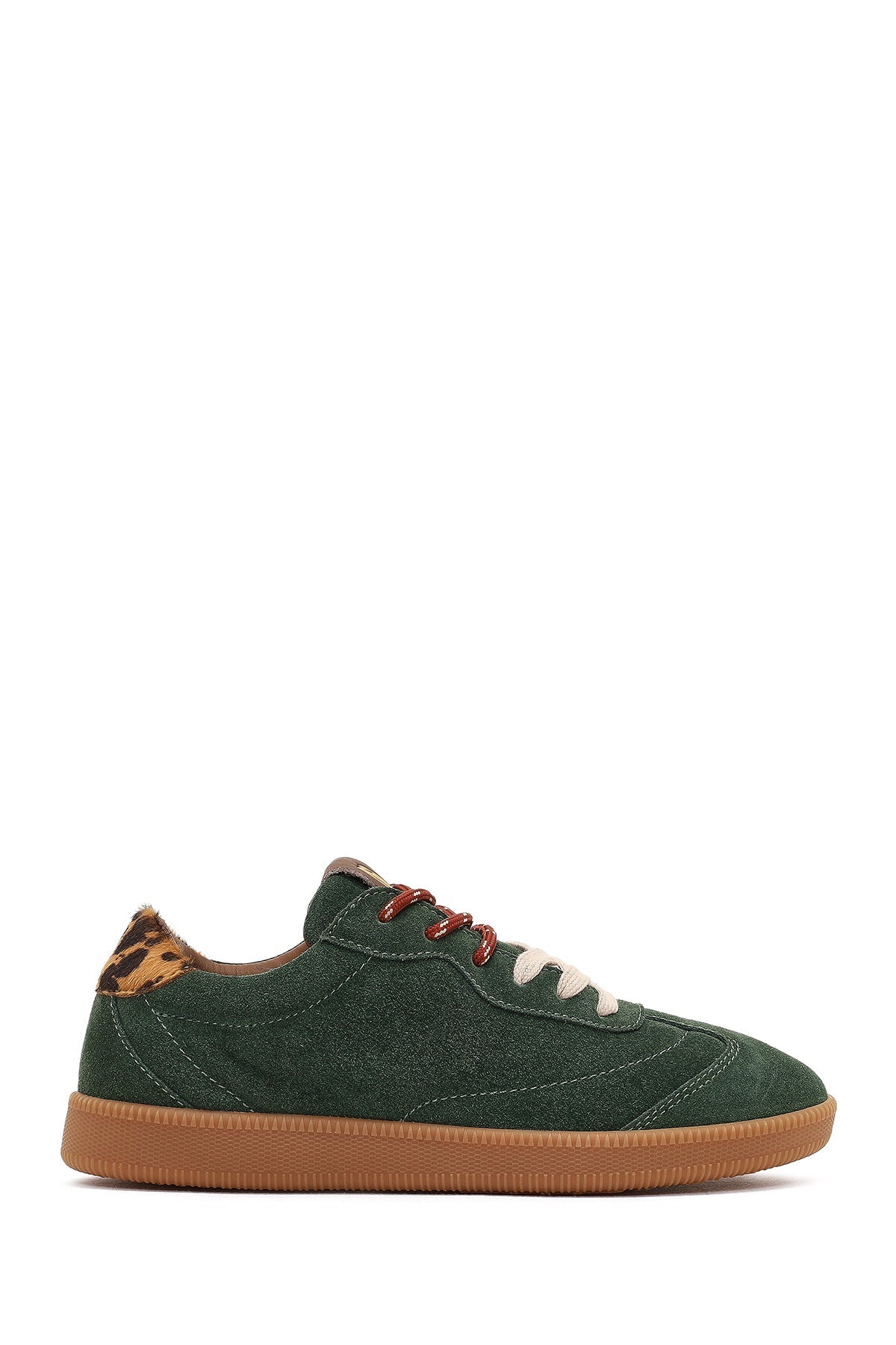 Derimod Studio Kadın Yeşil Bağcıklı Süet Sneaker