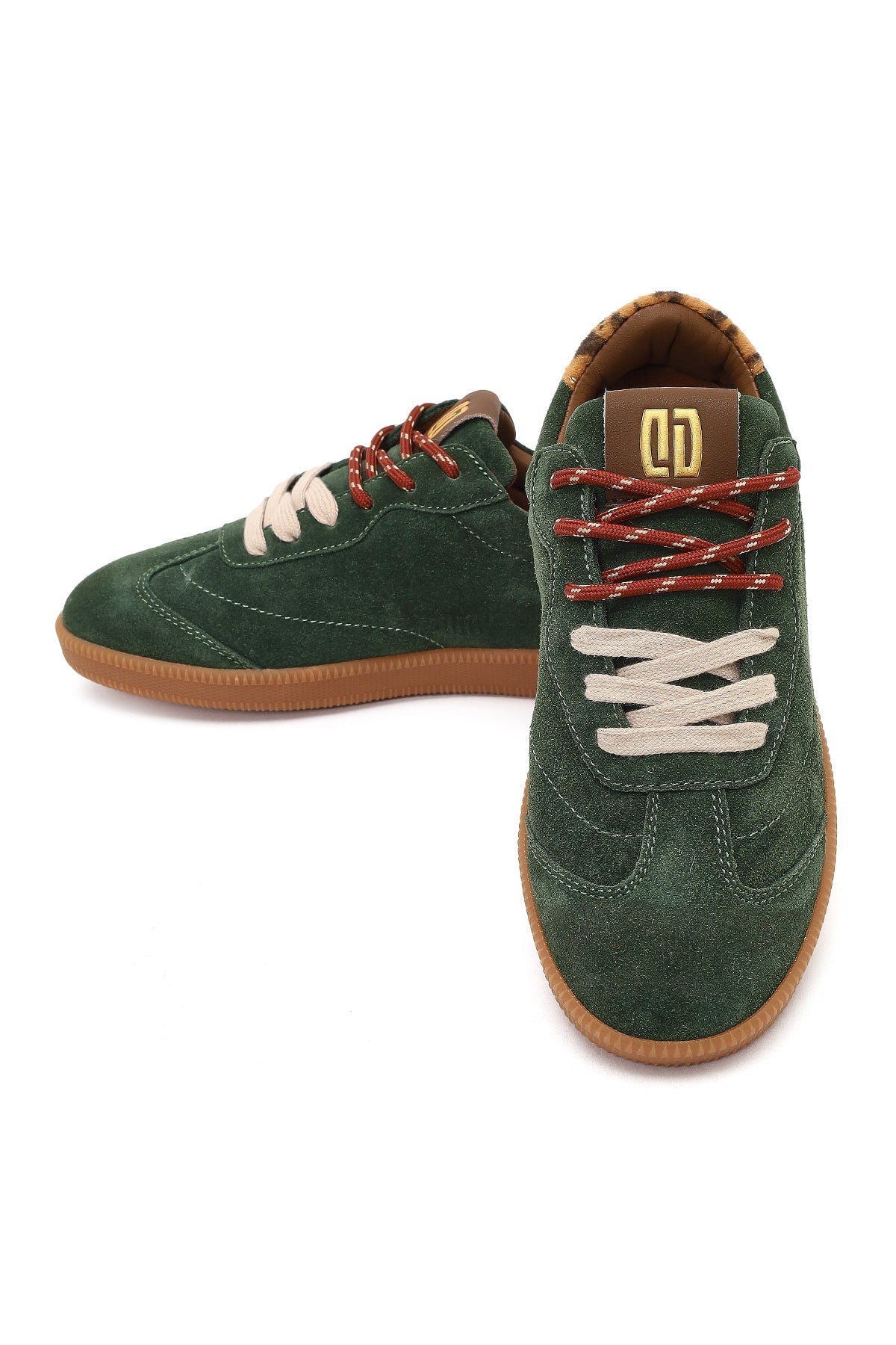 Derimod Studio Kadın Yeşil Bağcıklı Süet Sneaker