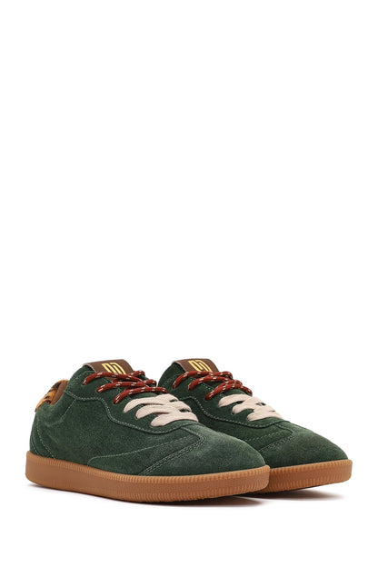 Derimod Studio Kadın Yeşil Bağcıklı Süet Sneaker